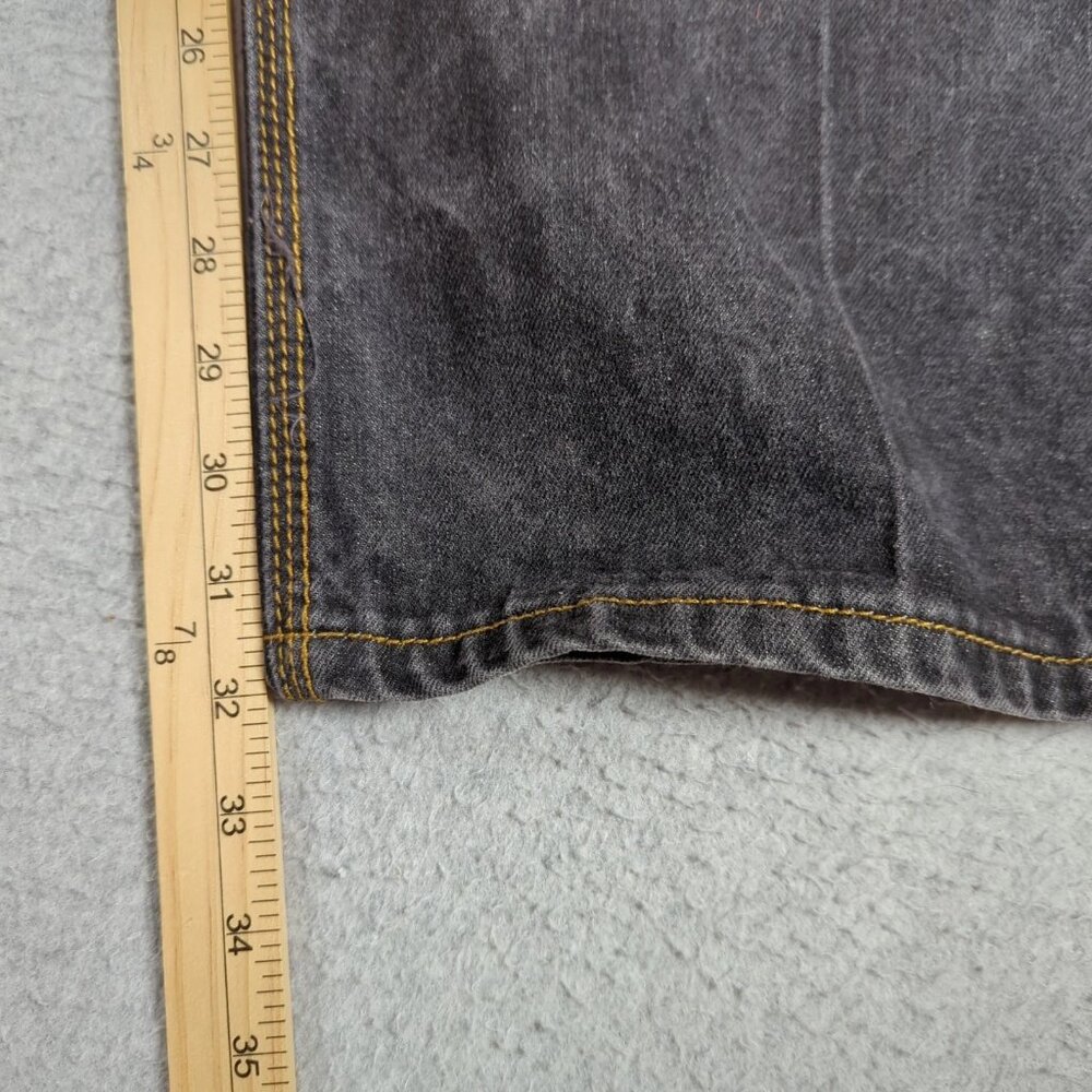 Coogi Jeans Mens 42x34 (Actual 40x32) Black Embroidered Baggy Hip Hop Y2K - Picture 8 of 11